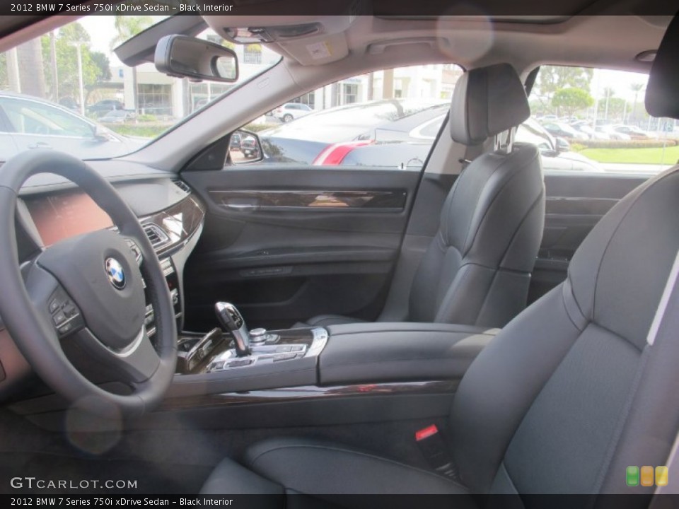 Black Interior Photo for the 2012 BMW 7 Series 750i xDrive Sedan #59493327