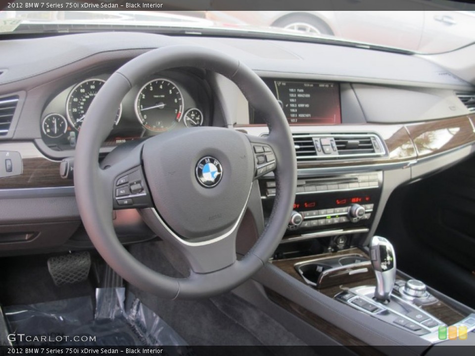 Black Interior Dashboard for the 2012 BMW 7 Series 750i xDrive Sedan #59493336