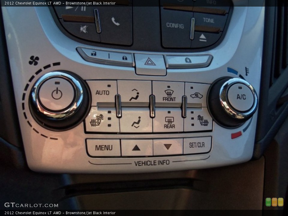Brownstone/Jet Black Interior Controls for the 2012 Chevrolet Equinox LT AWD #59498289