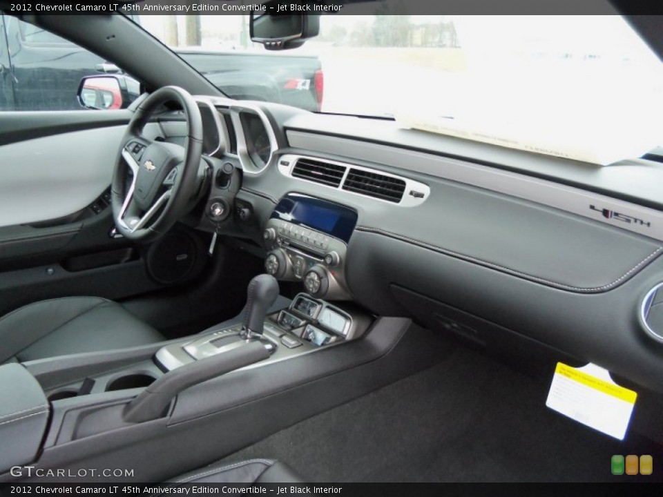 Jet Black Interior Dashboard for the 2012 Chevrolet Camaro LT 45th Anniversary Edition Convertible #59498547