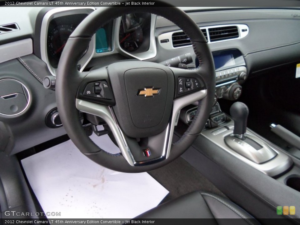 Jet Black Interior Dashboard for the 2012 Chevrolet Camaro LT 45th Anniversary Edition Convertible #59498580