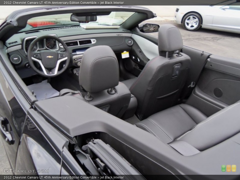 Jet Black Interior Photo for the 2012 Chevrolet Camaro LT 45th Anniversary Edition Convertible #59498589