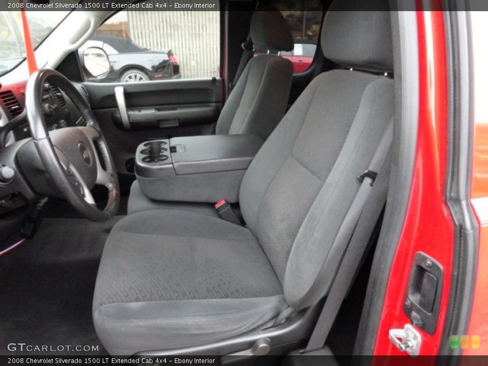 Ebony Interior Photo for the 2008 Chevrolet Silverado 1500 LT Extended Cab 4x4 #59498814