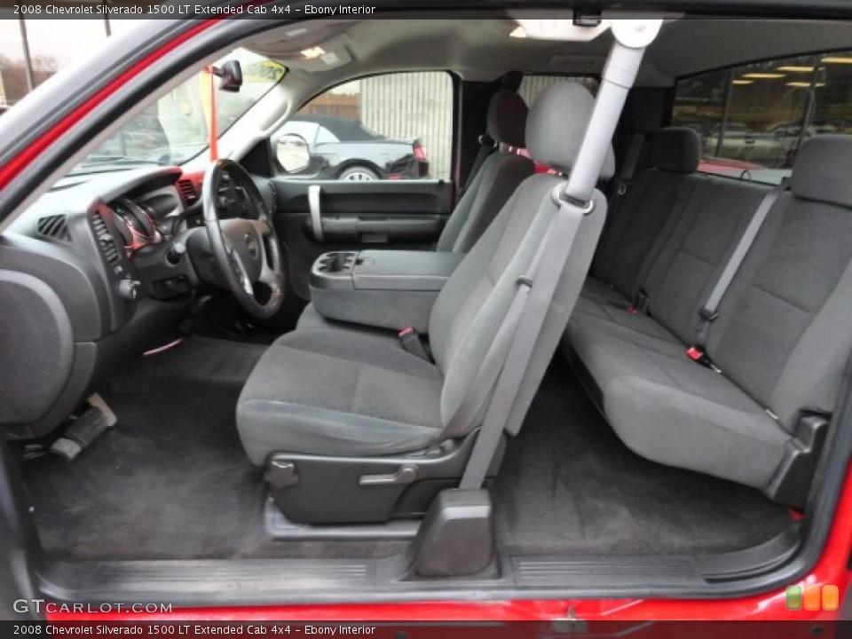 Ebony Interior Photo for the 2008 Chevrolet Silverado 1500 LT Extended Cab 4x4 #59498841
