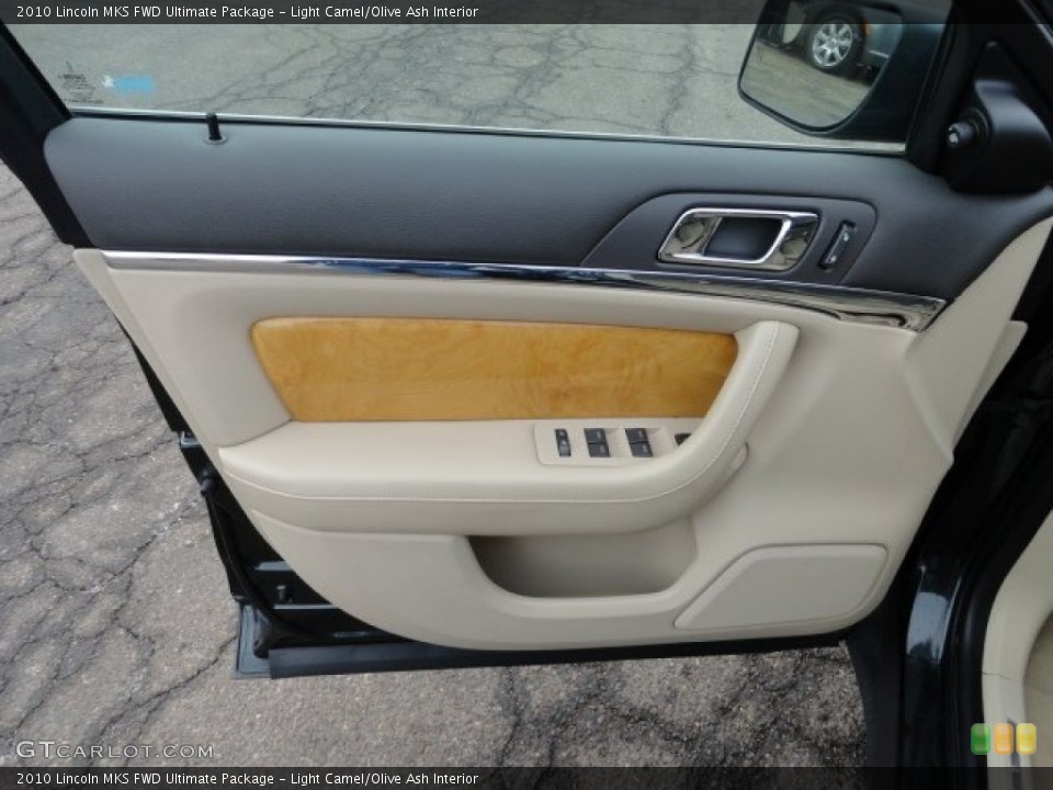 Light Camel/Olive Ash Interior Door Panel for the 2010 Lincoln MKS FWD Ultimate Package #59499018