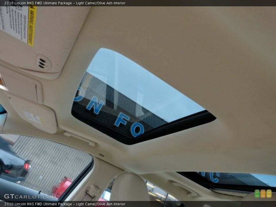 Light Camel/Olive Ash Interior Sunroof for the 2010 Lincoln MKS FWD Ultimate Package #59499027