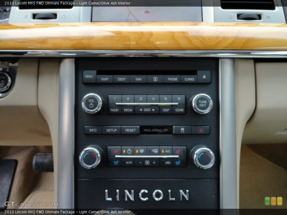 Light Camel/Olive Ash Interior Controls for the 2010 Lincoln MKS FWD Ultimate Package #59499067