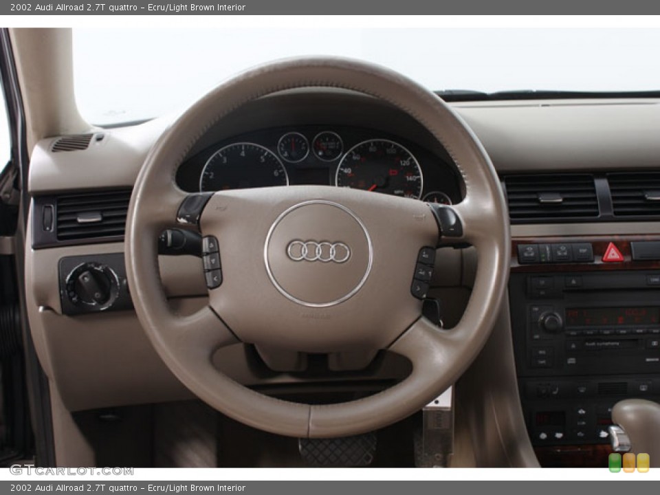 Ecru/Light Brown Interior Steering Wheel for the 2002 Audi Allroad 2.7T quattro #59500326