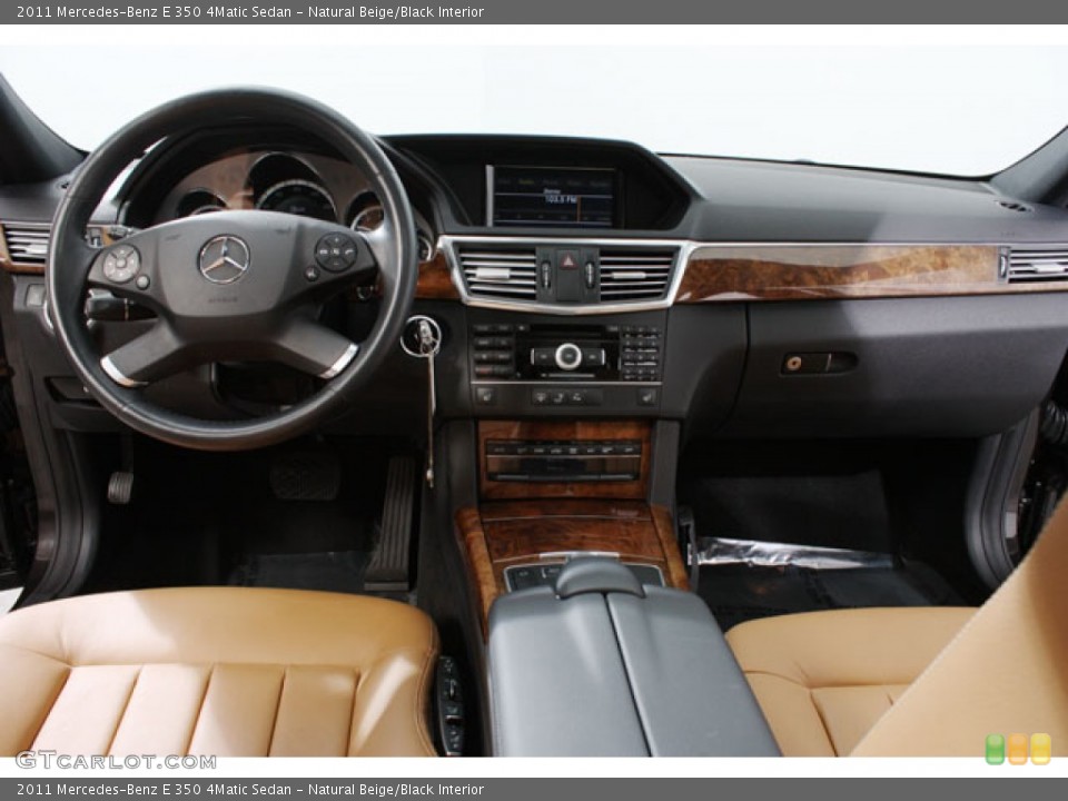 Natural Beige/Black Interior Dashboard for the 2011 Mercedes-Benz E 350 4Matic Sedan #59501958