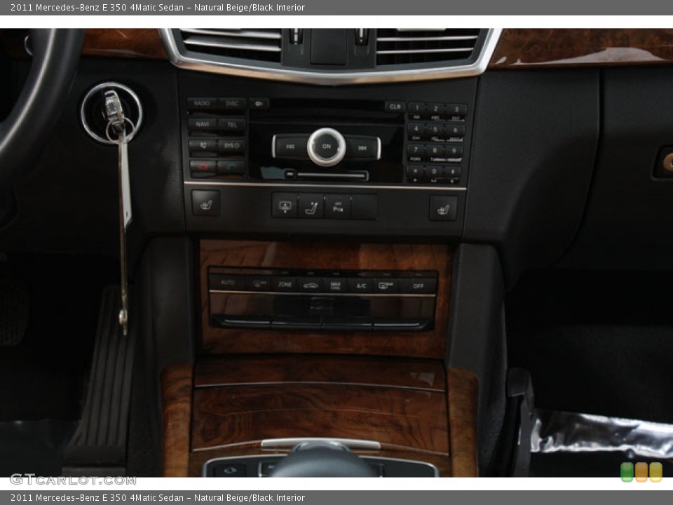 Natural Beige/Black Interior Controls for the 2011 Mercedes-Benz E 350 4Matic Sedan #59502000
