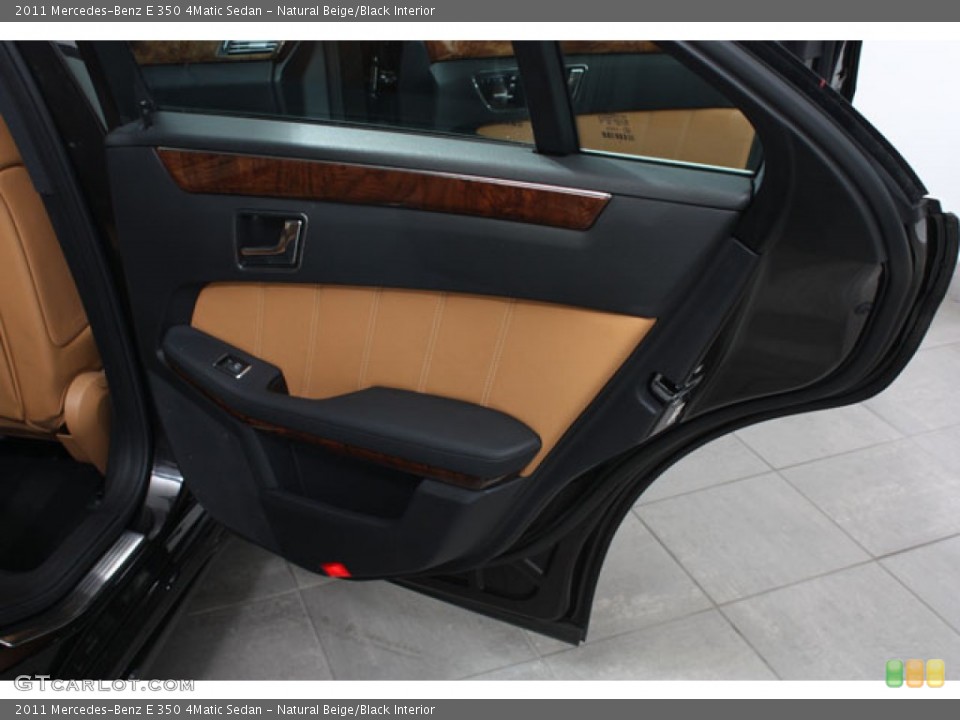 Natural Beige/Black Interior Door Panel for the 2011 Mercedes-Benz E 350 4Matic Sedan #59502018
