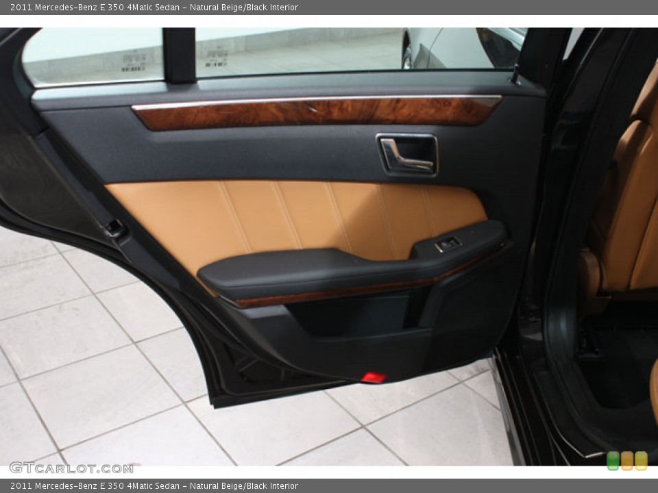 Natural Beige/Black Interior Door Panel for the 2011 Mercedes-Benz E 350 4Matic Sedan #59502027