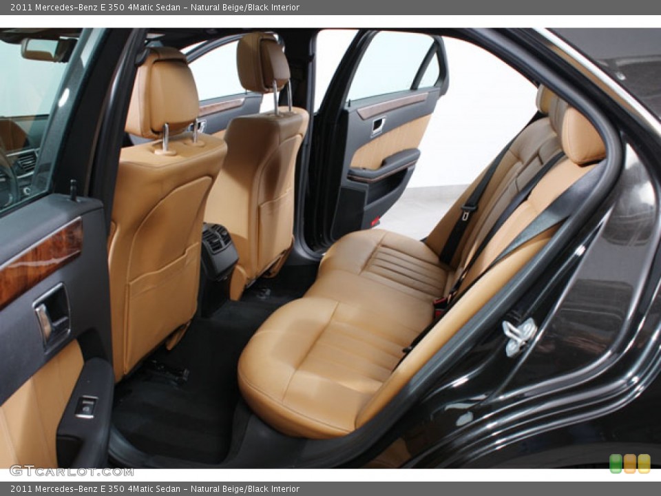 Natural Beige/Black Interior Photo for the 2011 Mercedes-Benz E 350 4Matic Sedan #59502063