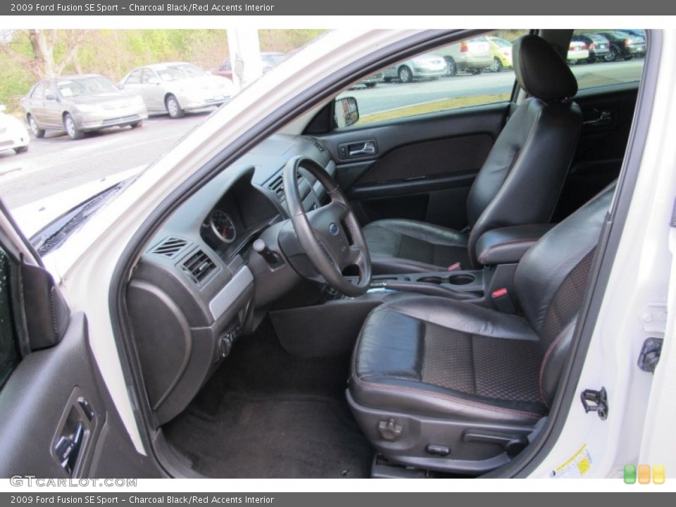 Charcoal Black/Red Accents Interior Photo for the 2009 Ford Fusion SE Sport #59503482