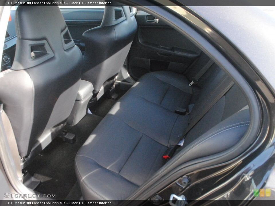 Black Full Leather Interior Photo for the 2010 Mitsubishi Lancer Evolution MR #59509050