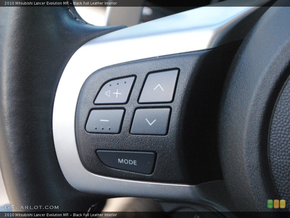 Black Full Leather Interior Controls for the 2010 Mitsubishi Lancer Evolution MR #59509134