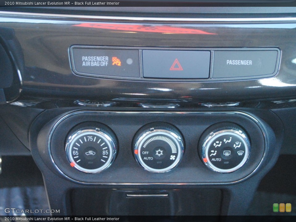 Black Full Leather Interior Controls for the 2010 Mitsubishi Lancer Evolution MR #59509161