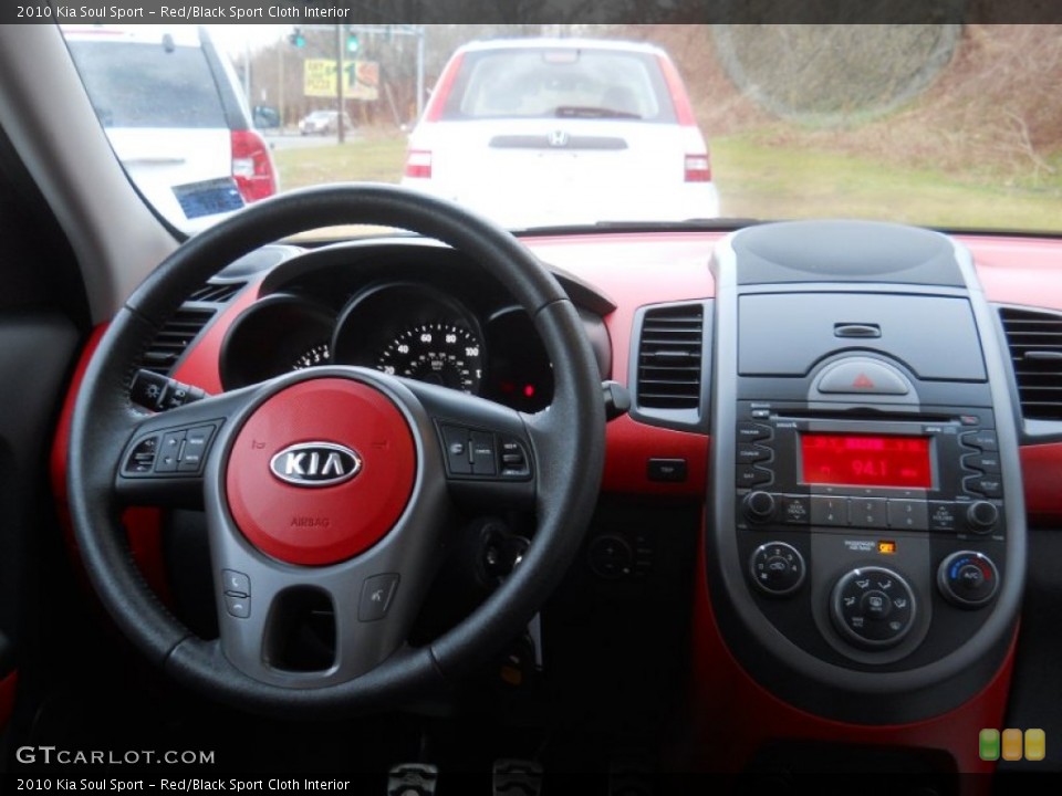 Red/Black Sport Cloth Interior Dashboard for the 2010 Kia Soul Sport #59510400