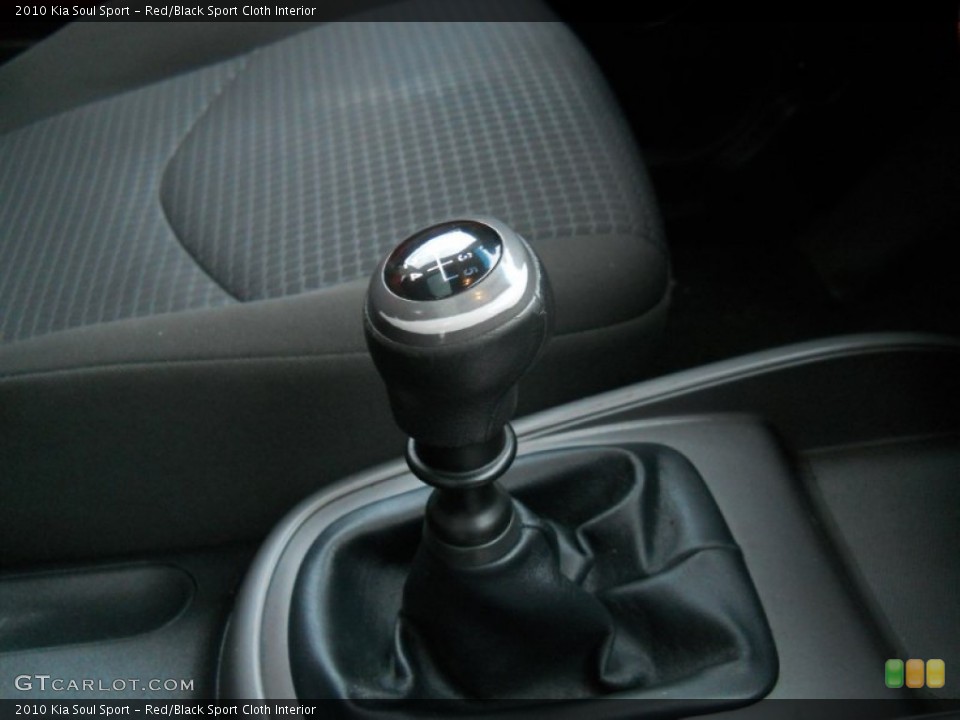 Red/Black Sport Cloth Interior Transmission for the 2010 Kia Soul Sport #59510517