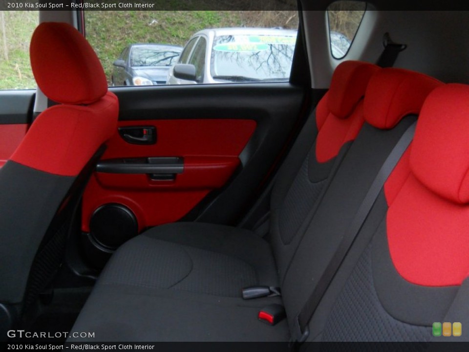 Red/Black Sport Cloth Interior Photo for the 2010 Kia Soul Sport #59510541