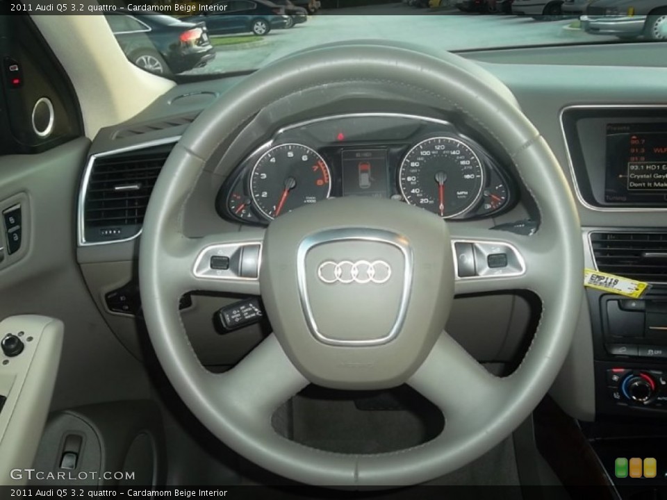 Cardamom Beige Interior Steering Wheel for the 2011 Audi Q5 3.2 quattro #59510975