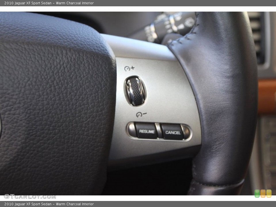 Warm Charcoal Interior Controls for the 2010 Jaguar XF Sport Sedan #59511261