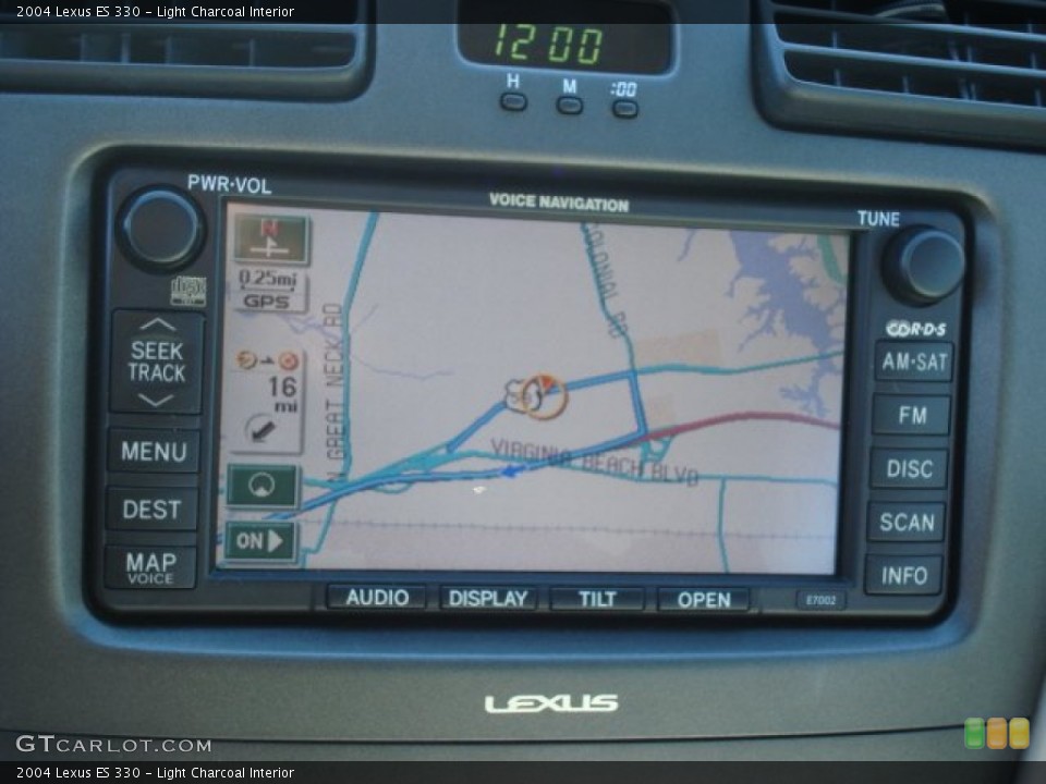 Light Charcoal Interior Navigation for the 2004 Lexus ES 330 #59511411