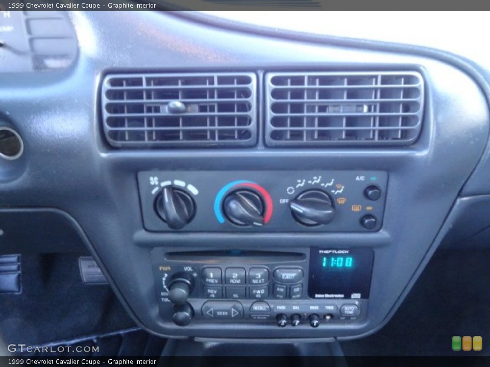Graphite Interior Controls for the 1999 Chevrolet Cavalier Coupe #59511807