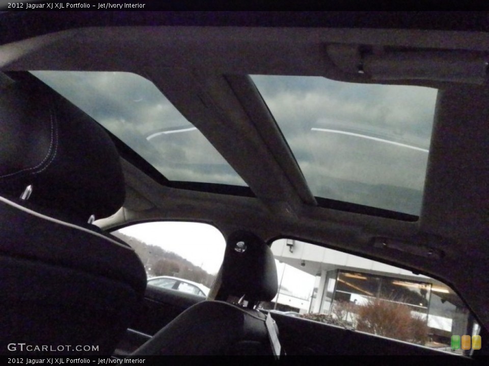 Jet/Ivory Interior Sunroof for the 2012 Jaguar XJ XJL Portfolio #59515263