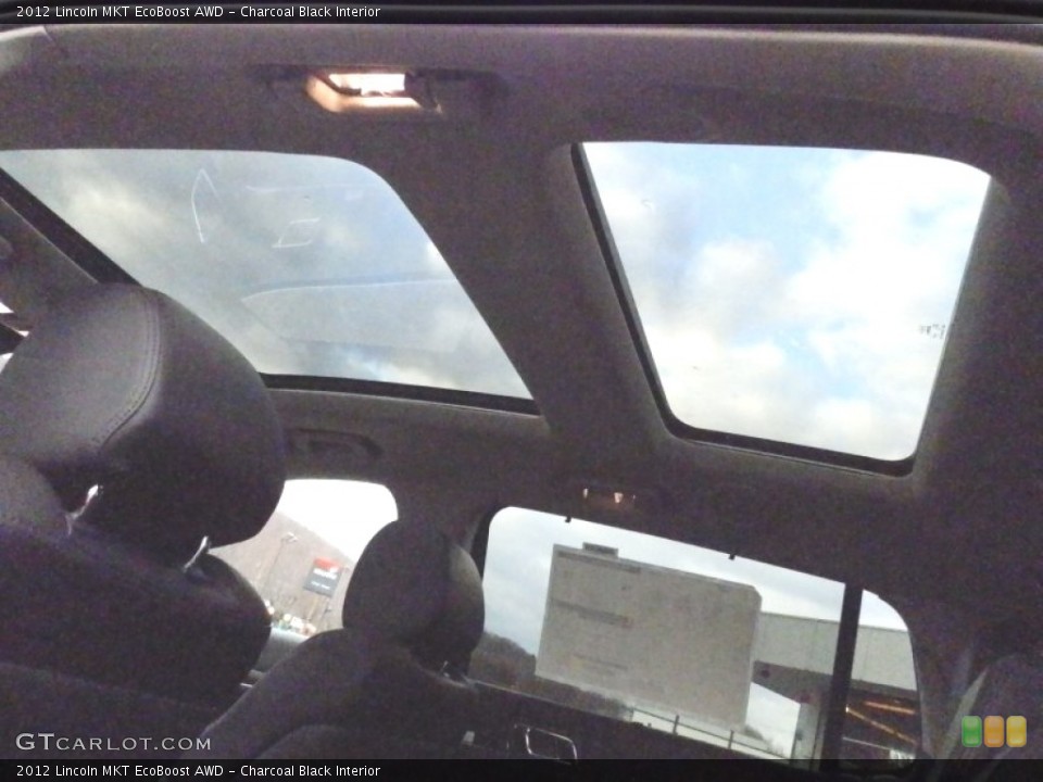 Charcoal Black Interior Sunroof for the 2012 Lincoln MKT EcoBoost AWD #59515953