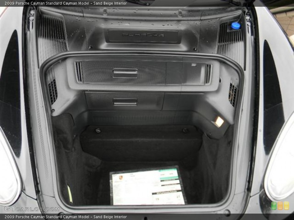 Sand Beige Interior Trunk for the 2009 Porsche Cayman  #59516130