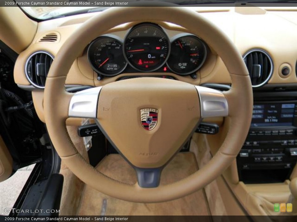 Sand Beige Interior Steering Wheel for the 2009 Porsche Cayman  #59516214