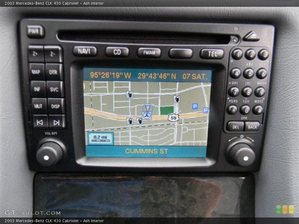 Ash Interior Navigation for the 2003 Mercedes-Benz CLK 430 Cabriolet #59516418