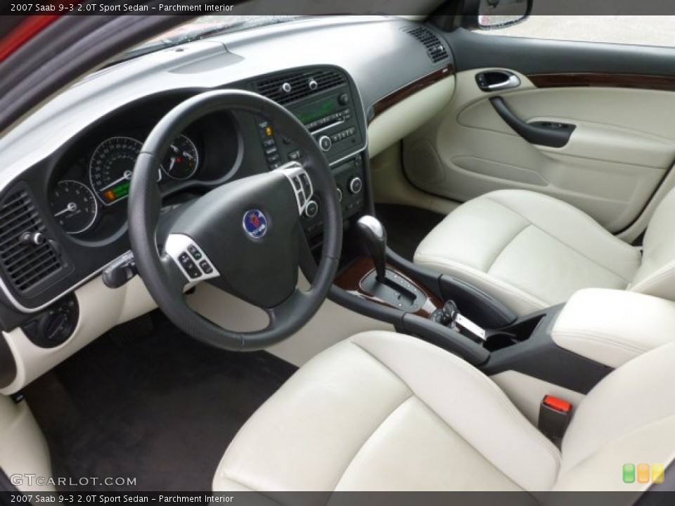 Parchment Interior Prime Interior for the 2007 Saab 9-3 2.0T Sport Sedan #59517519