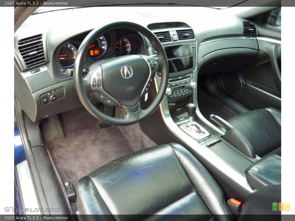 Ebony Interior Prime Interior for the 2007 Acura TL 3.2 #59517690