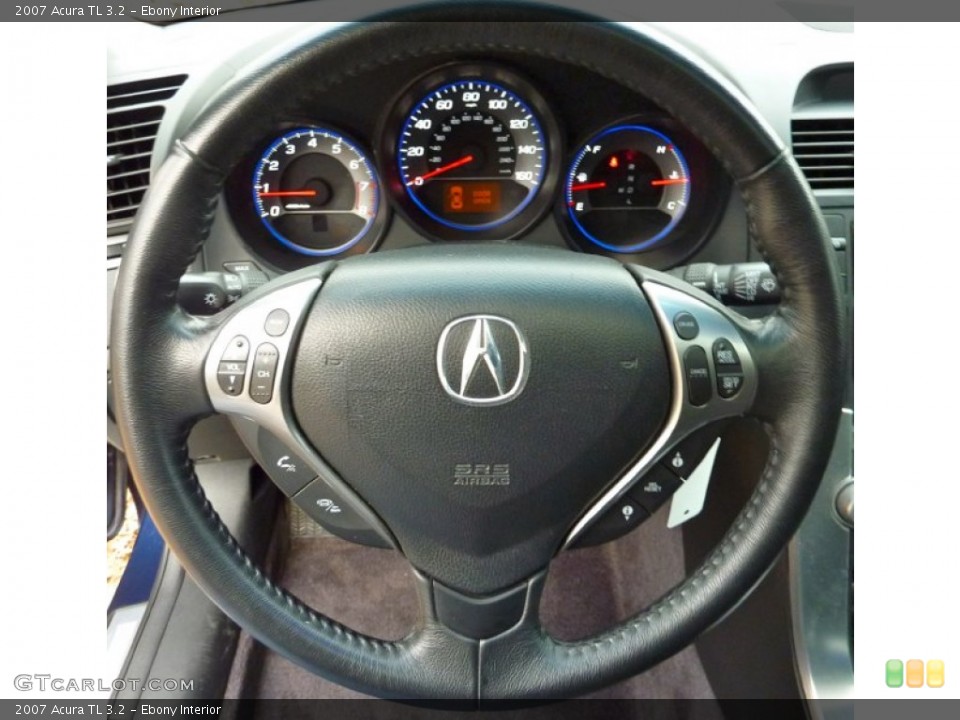 Ebony Interior Steering Wheel for the 2007 Acura TL 3.2 #59517711