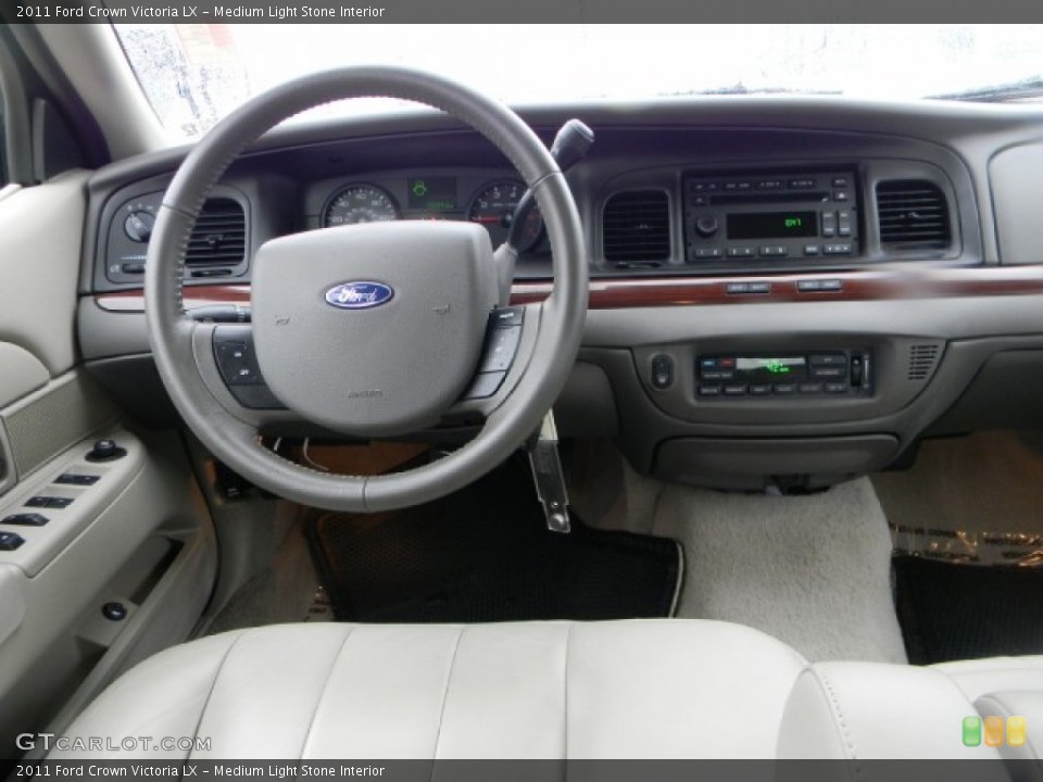 Medium Light Stone Interior Dashboard for the 2011 Ford Crown Victoria LX #59517927