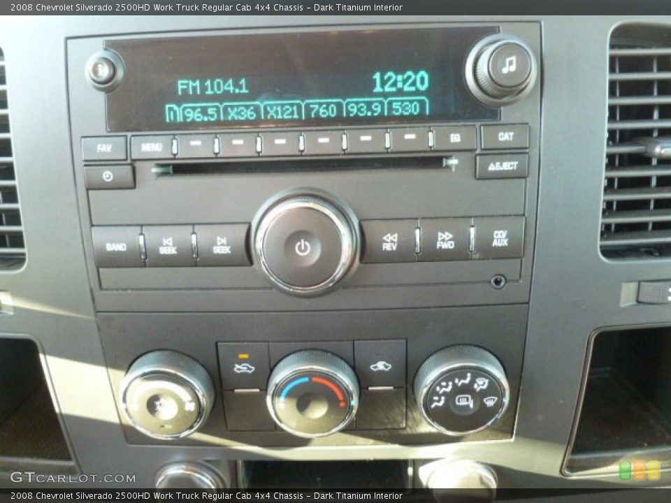 Dark Titanium Interior Audio System for the 2008 Chevrolet Silverado 2500HD Work Truck Regular Cab 4x4 Chassis #59523750