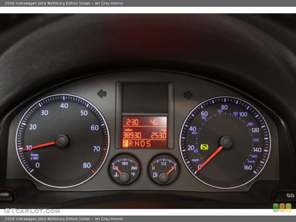 Art Grey Interior Gauges for the 2009 Volkswagen Jetta Wolfsburg Edition Sedan #59524959