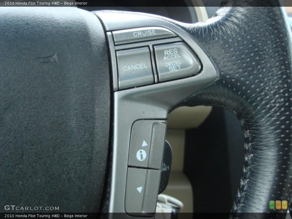 Beige Interior Controls for the 2010 Honda Pilot Touring 4WD #59527369