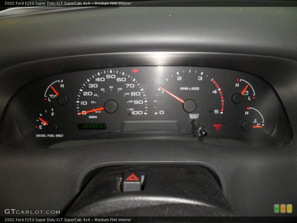 Medium Flint Interior Gauges for the 2002 Ford F250 Super Duty XLT SuperCab 4x4 #59529771