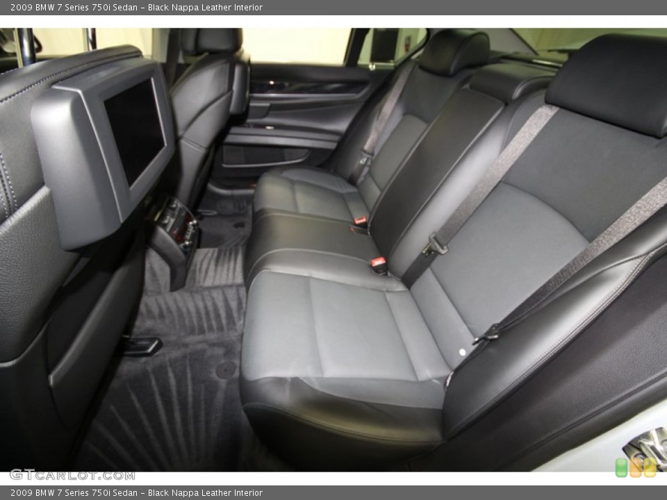 Black Nappa Leather Interior Photo for the 2009 BMW 7 Series 750i Sedan #59530727