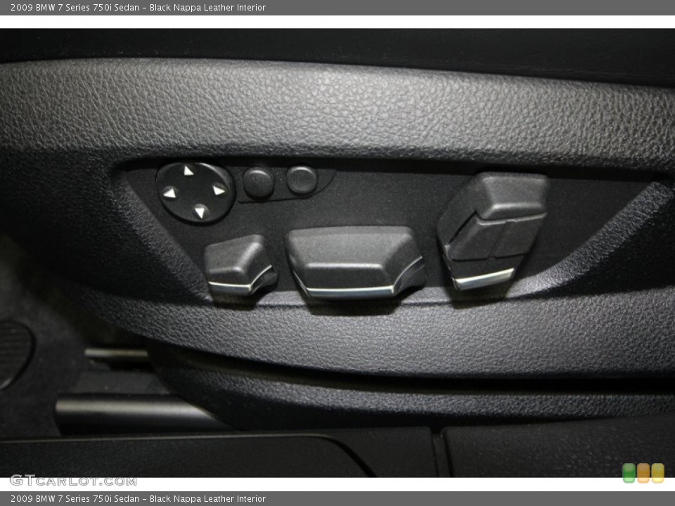 Black Nappa Leather Interior Controls for the 2009 BMW 7 Series 750i Sedan #59530766