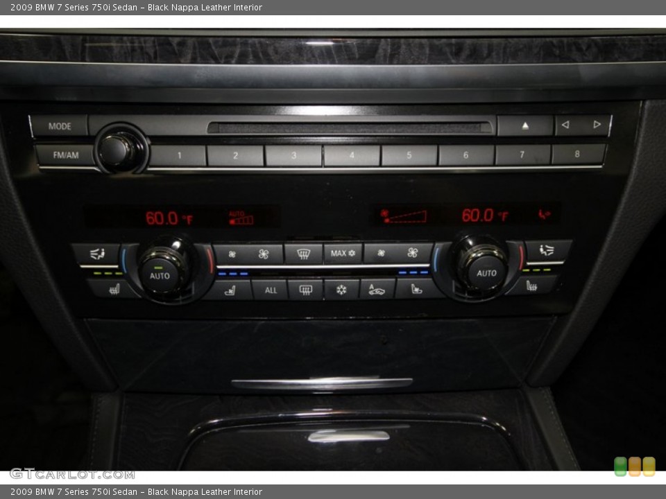 Black Nappa Leather Interior Controls for the 2009 BMW 7 Series 750i Sedan #59530809