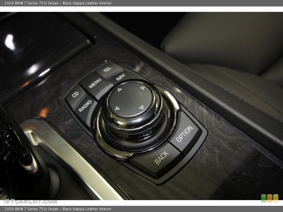 Black Nappa Leather Interior Controls for the 2009 BMW 7 Series 750i Sedan #59530831