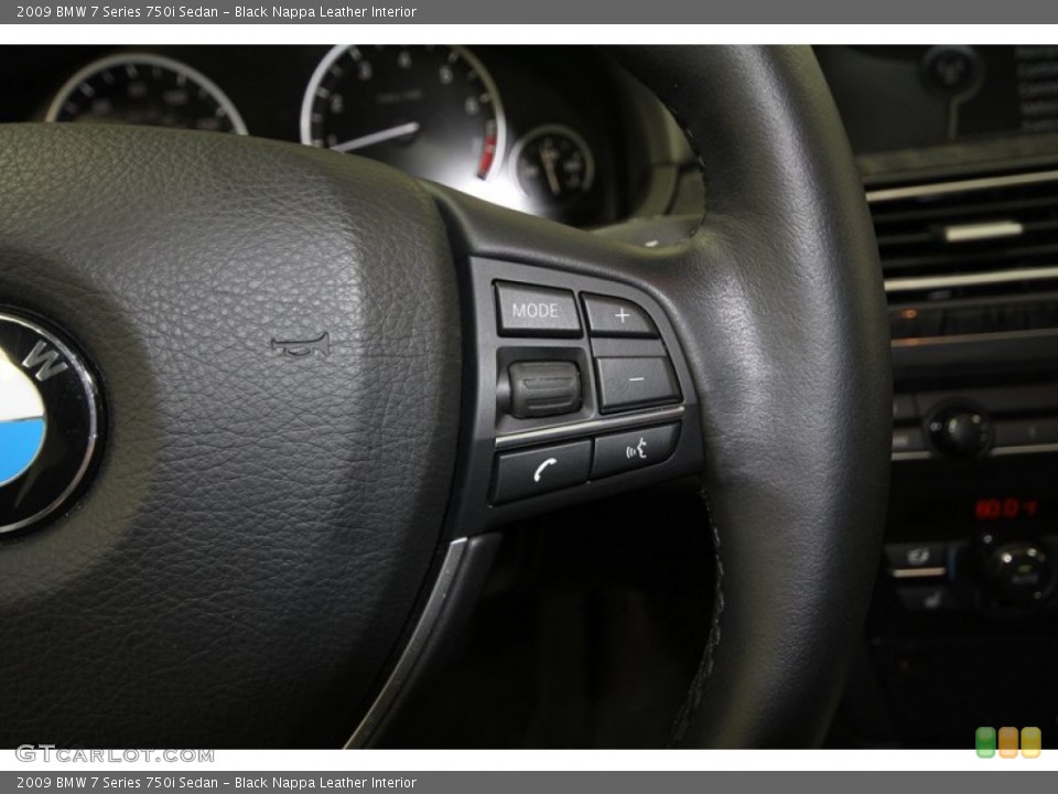 Black Nappa Leather Interior Controls for the 2009 BMW 7 Series 750i Sedan #59530869