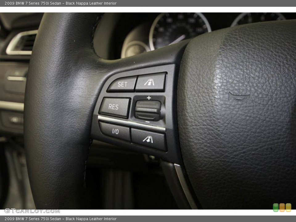 Black Nappa Leather Interior Controls for the 2009 BMW 7 Series 750i Sedan #59530881