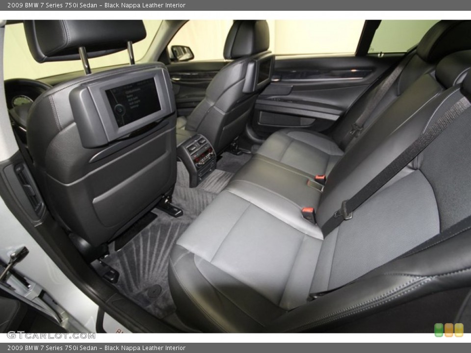 Black Nappa Leather Interior Photo for the 2009 BMW 7 Series 750i Sedan #59530914
