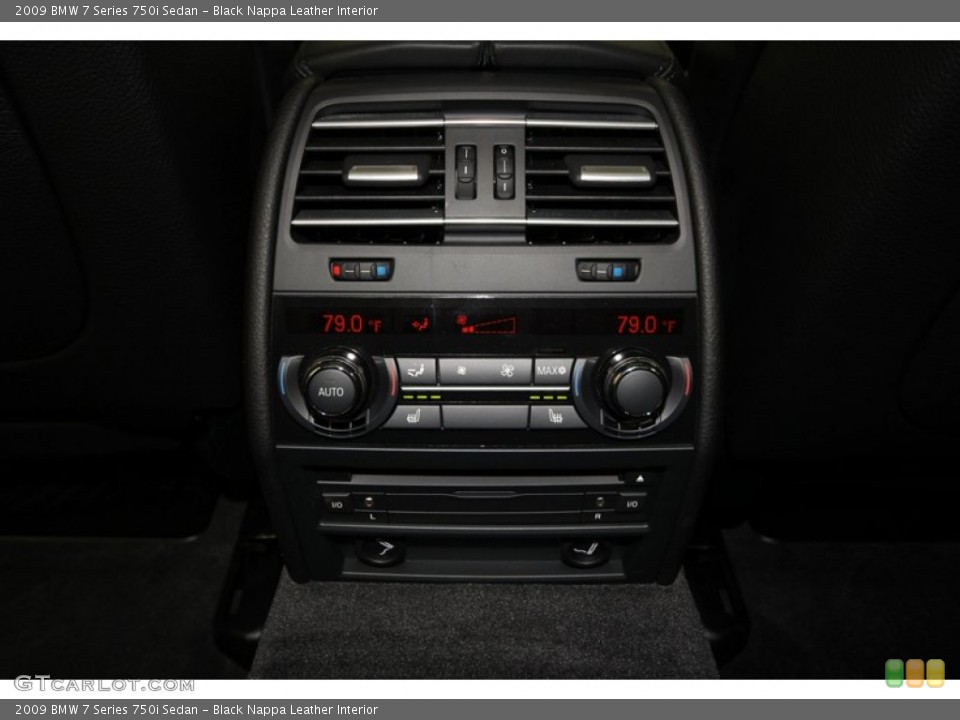 Black Nappa Leather Interior Controls for the 2009 BMW 7 Series 750i Sedan #59530965