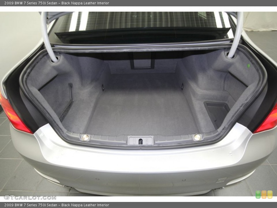 Black Nappa Leather Interior Trunk for the 2009 BMW 7 Series 750i Sedan #59531006